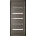 Дверное полотно ДО "ВЕНА" 600 мм матовое стекло (мателюкс) (Кедр серый (Эко-Шпон))